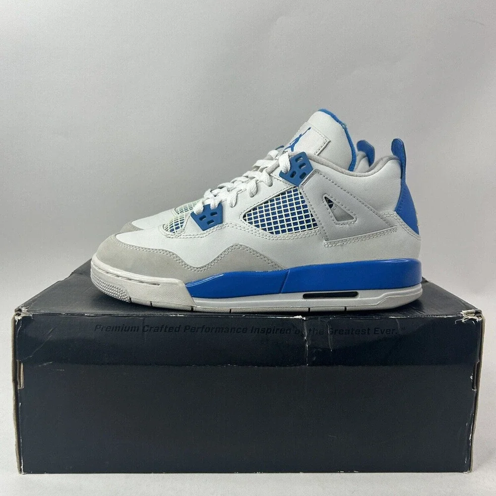 Nike Shoes Air Jordan 4 Retro GS “Military Blue” 2024 - Picture 6 of 10